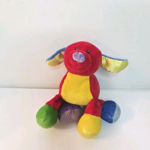 Baby Gund Tutti Frutti #58314 Multi Color Puppy Dog Plush Stuffed Toy - Picture 1 of 6